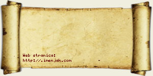 Jana Gojsović vizit kartica